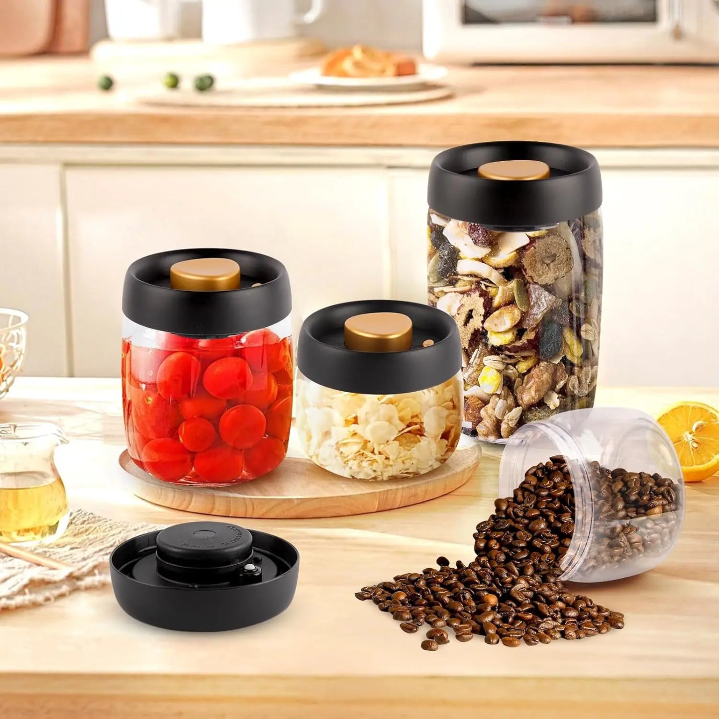 Flavour-Preserving Coffee Storage Jar