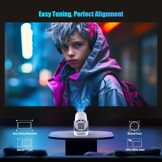 4K Projector – Compact with Sound