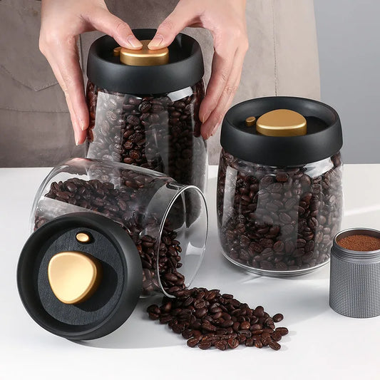 Flavor-Preserving Coffee Storage Jar